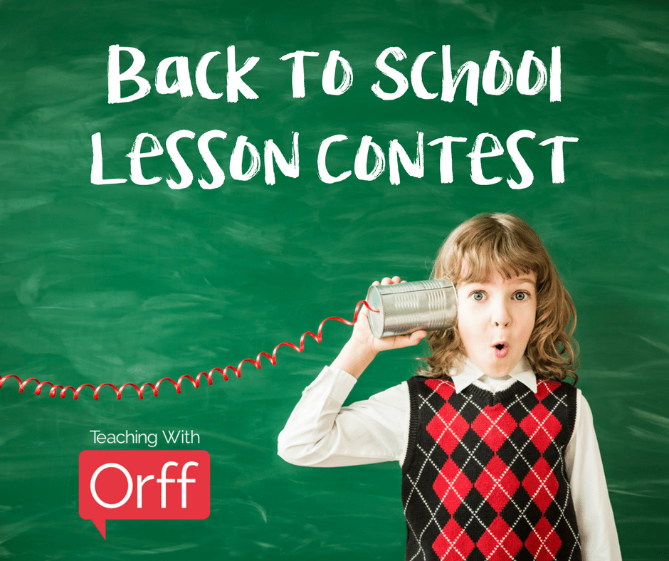 back to school lesson contest